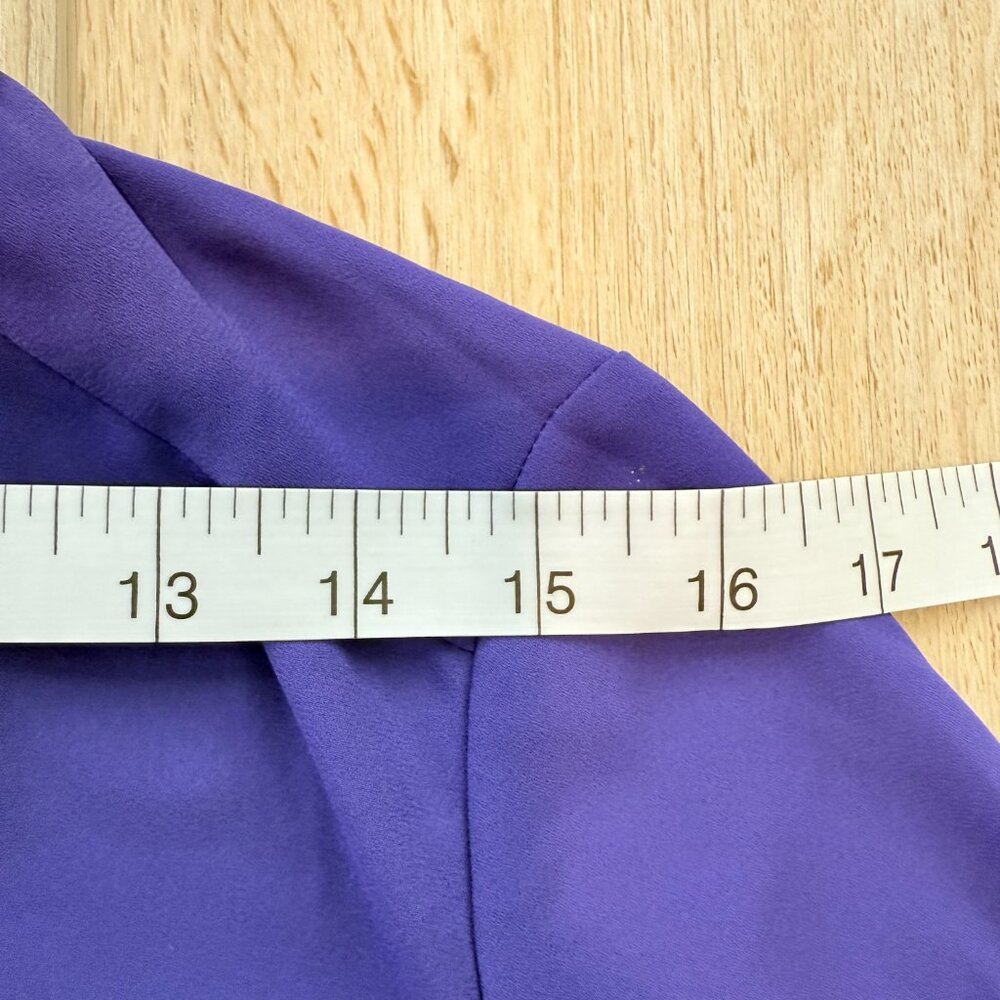 Express Button-Front Blouse – Vibrant Purple, Size Small 💜✨ - Picture 9 of 11